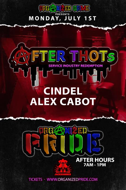 AFTER THOTs - Pride event flyer for 2019-07-01 at JACKHAMMER