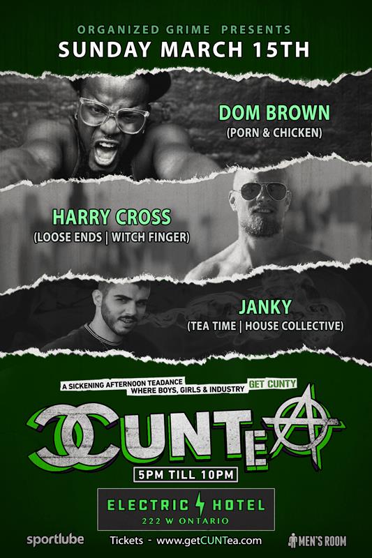 CUN - TEA - MARCH event flyer for 2020-03-15 at ELECTRIC HOTEL