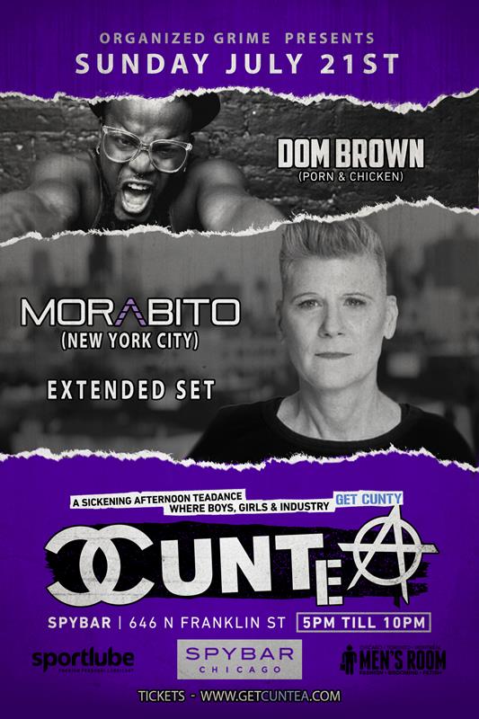 CUN - Tea - MORABITO event flyer for 2019-07-21 at SPYBAR