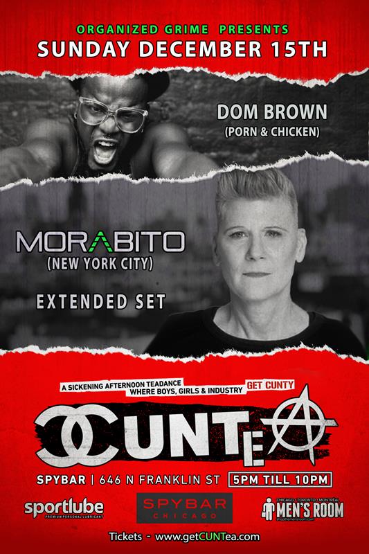 CUN - TEA - MORABITO event flyer for 2019-12-15 at SPYBAR