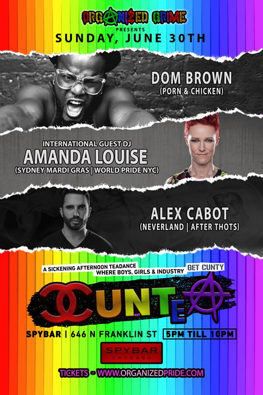 CUN - Tea - PRIDE event flyer for 2019-06-30 at SPYBAR
