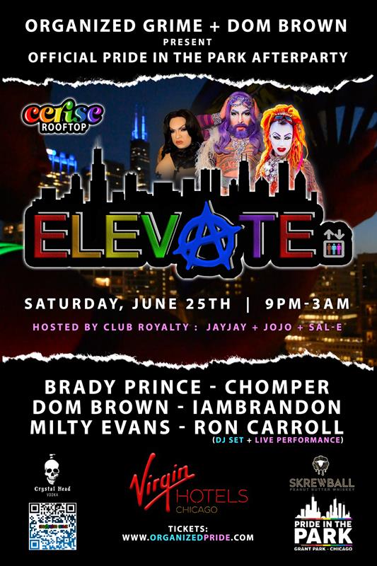 ELEVATE - CERISE ROOFTOP event flyer for 2022-06-25 at CERISE ROOFTOP, VIRGIN HOTEL CHICAGO