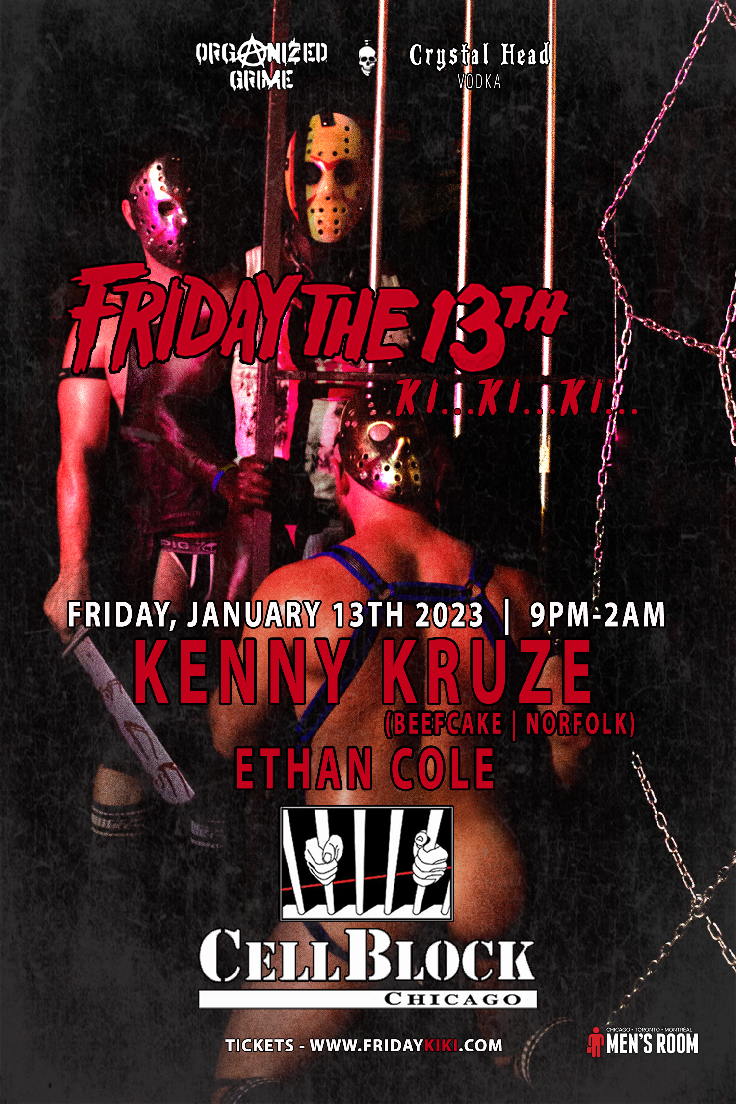 FRIDAY 13TH - KI KI KI event flyer for 2023-01-13 at CELL BLOCK