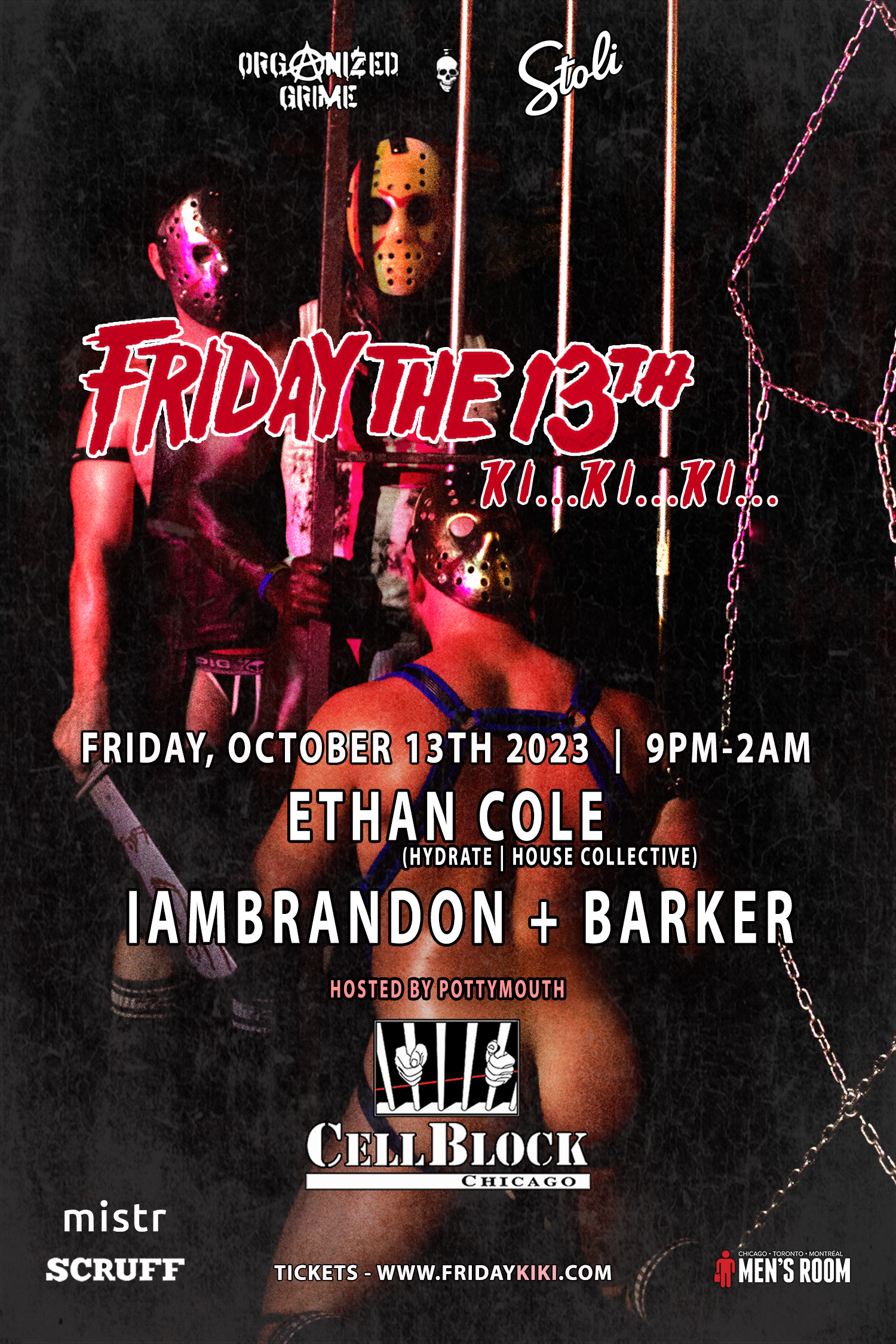 FRIDAY 13TH - KI KI KI event flyer for 2023-10-13 at CELL BLOCK