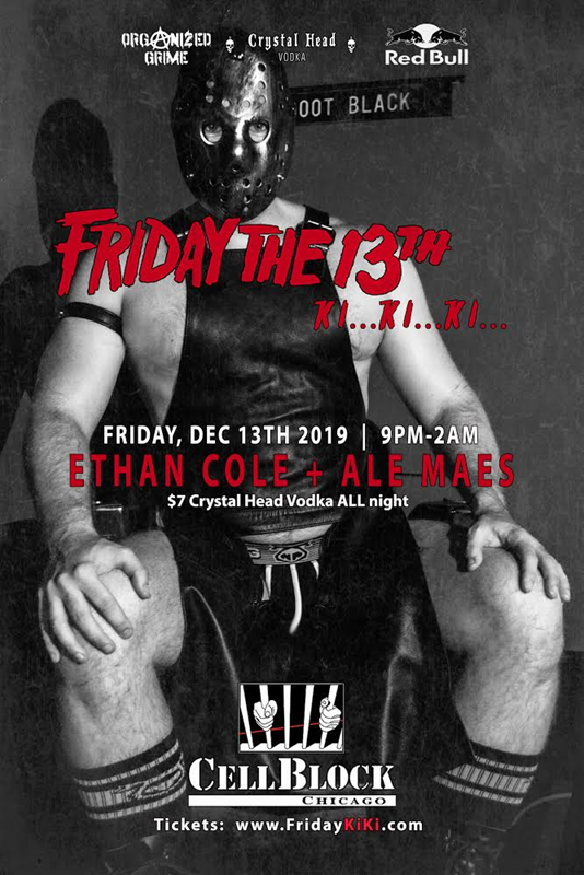FRIDAY13TH - KI...KI...KI... event flyer for 2019-12-13 at CELL BLOCK