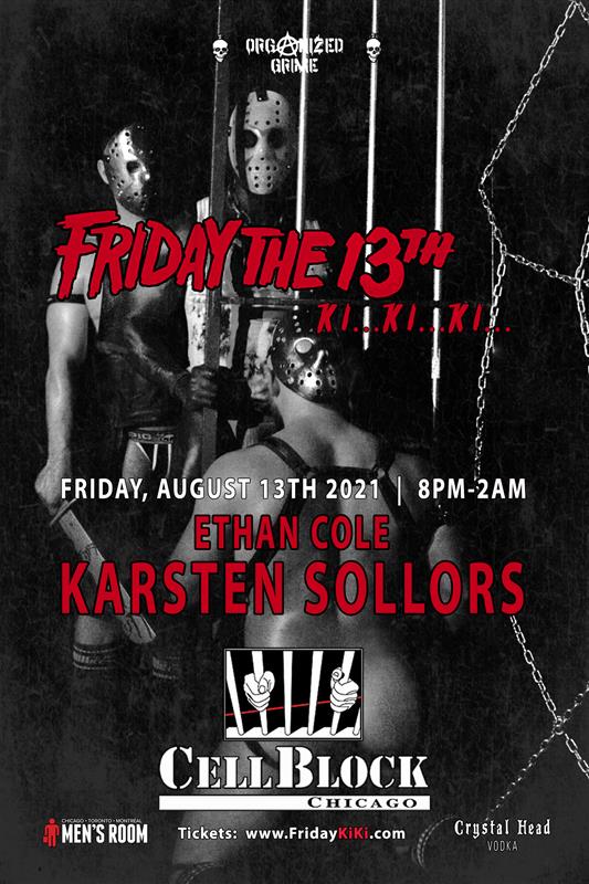 FRIDAY13TH - Ki...Ki...Ki event flyer for 2021-08-13 at CELL BLOCK