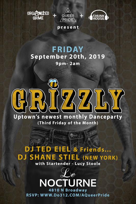 GRIZZLY - Launch Party event flyer for 2019-09-20 at LE NOCTURNE