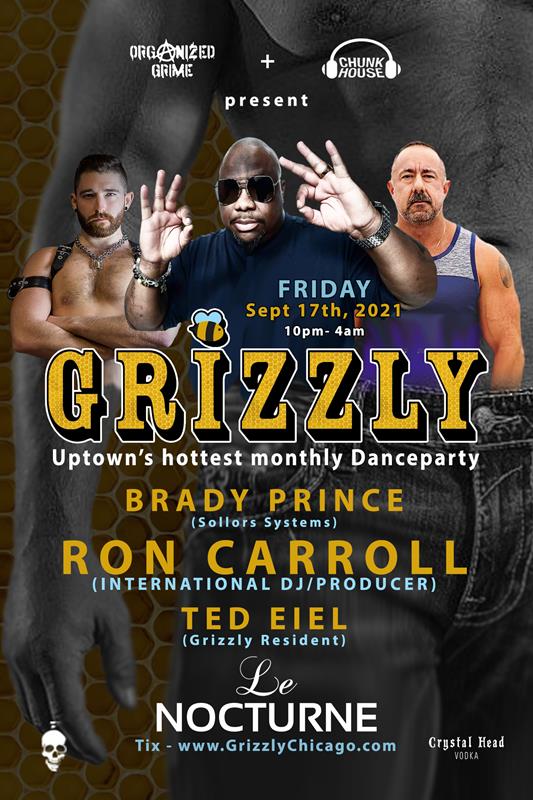 GRIZZLY - RON CARROLL event flyer for 2021-09-17 at LE NOCTURNE