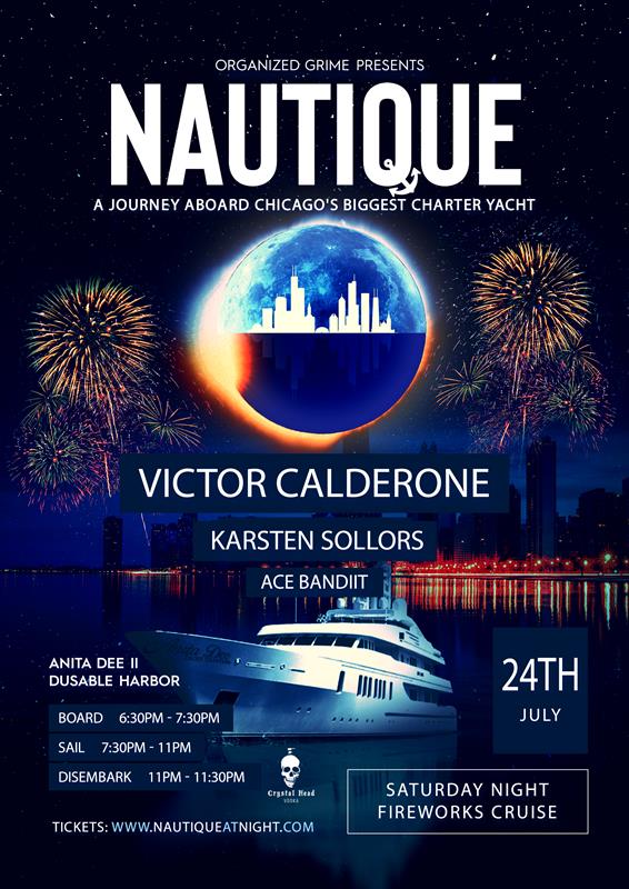NAUTIQUE - VICTOR CALDERONE event flyer for 2021-07-24 at ANITA DEE