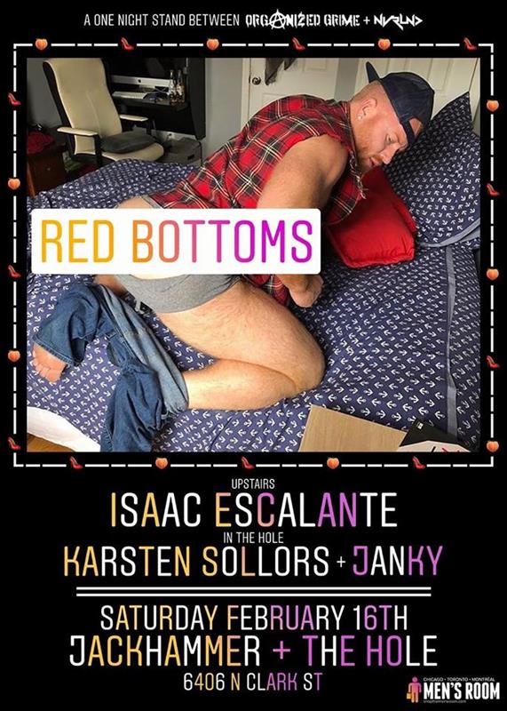Red Bottoms event flyer for 2019-02-16 at JACKHAMMER