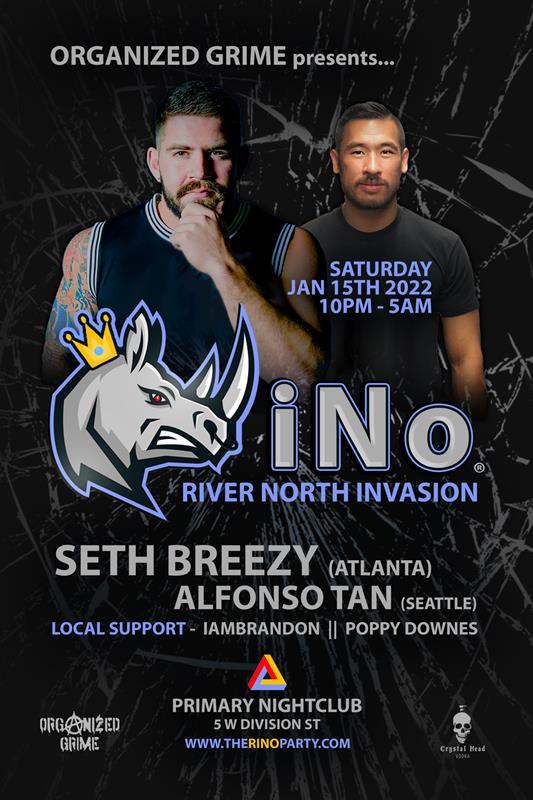 RiNO - RiverNorth Invasion event flyer for 2022-01-16 at PRIMARY NIGHT CLUB