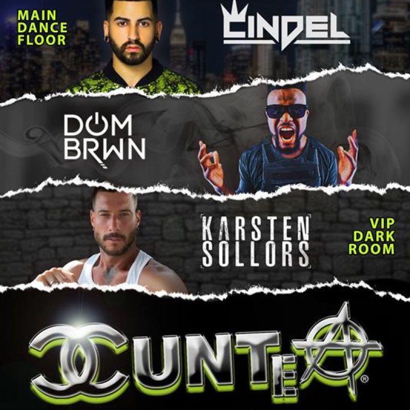 CUNTEA - CINDEL and KARSTEN SOLLORS event flyer for 2022-04-24 at DEBONAIR SOCIAL CLUB