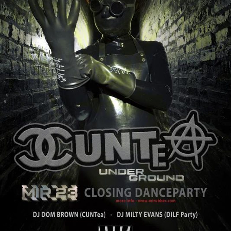 CUNTEA - MIR23 CLOSING PARTY event flyer for 2019-11-10 at CELL BLOCK