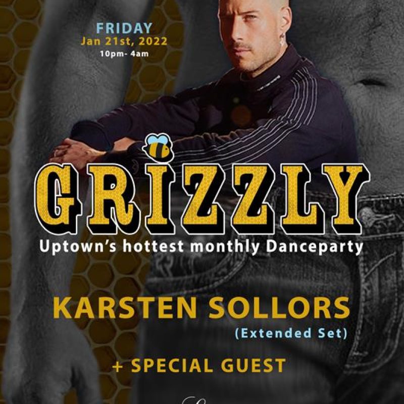 GRIZZLY - KARSTEN SOLLORS event flyer for 2022-01-21 at LE NOCTURNE