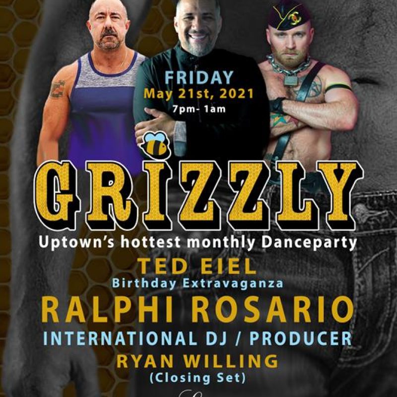 GRIZZLY - RALPHI ROSARIO event flyer for 2021-05-21 at LE NOCTURNE
