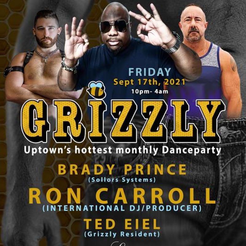 GRIZZLY - RON CARROLL event flyer for 2021-09-17 at LE NOCTURNE