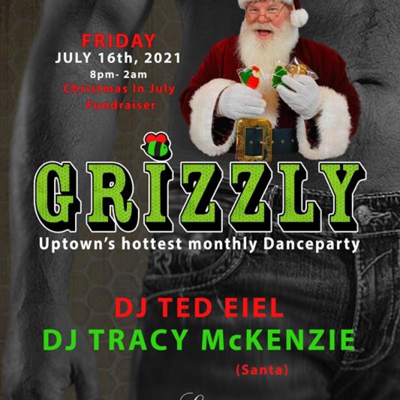 GRIZZLY - XMAS IN JULY event flyer for 2021-07-16 at LE NOCTURNE