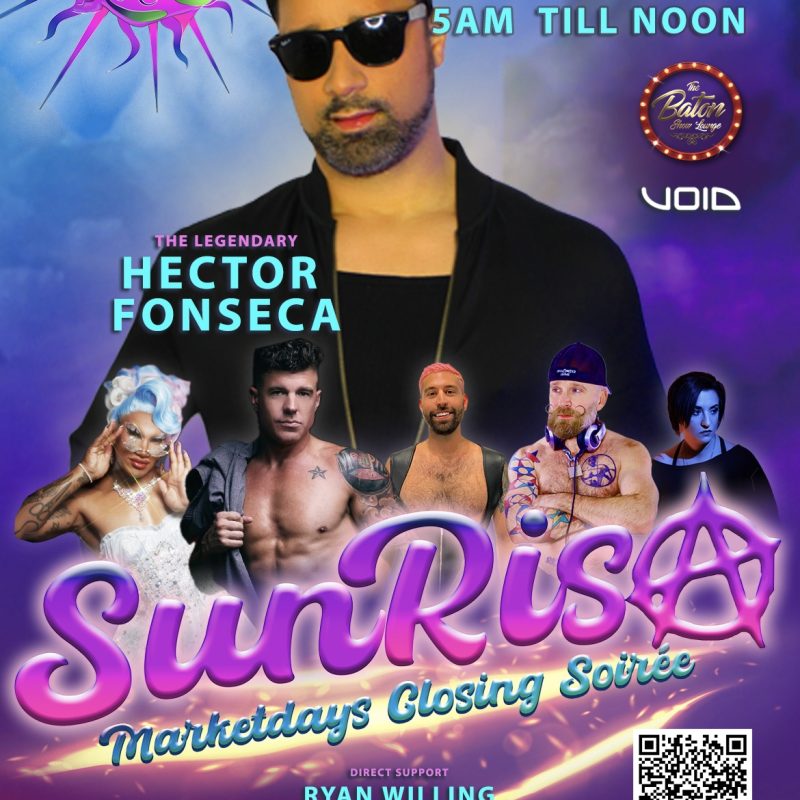SUNRISA - HECTOR FONSECA event flyer for 2024-08-12 at THE BATON