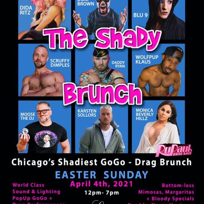 THE SHADY BRUNCH event flyer for 2021-04-04 at LE NOCTURNE