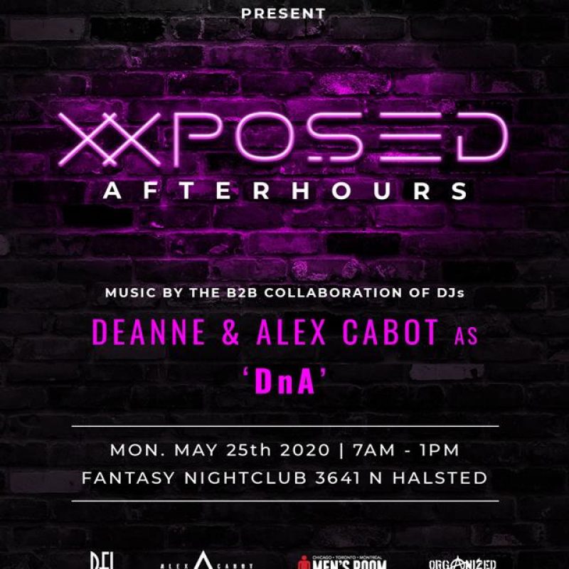XXposed - Afters - IML event flyer for 2020-05-25 at FANTASY NIGHTCLUB