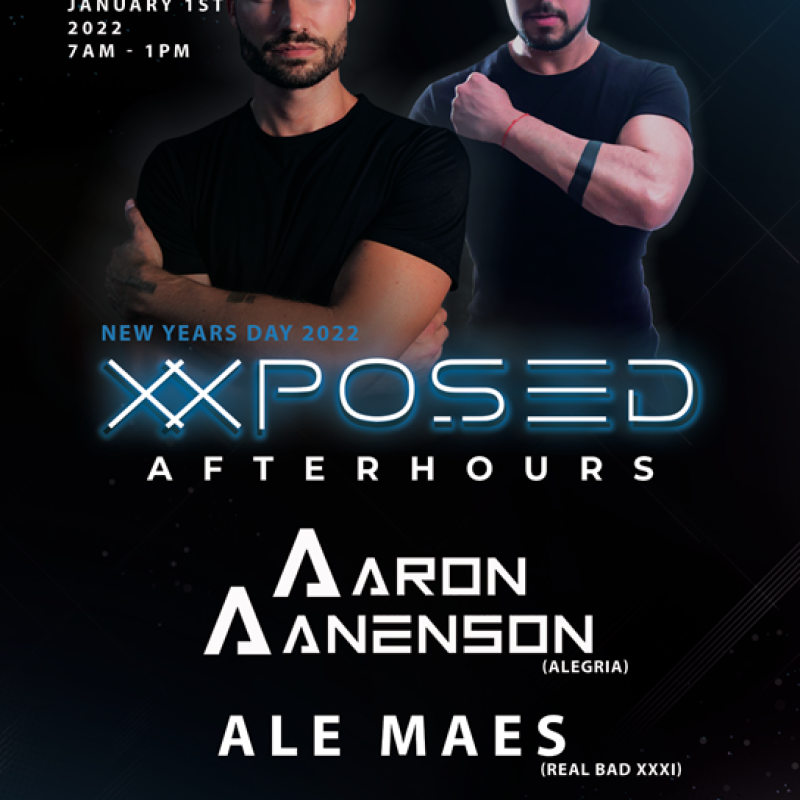 XXPOSED - NEW YEARS DAY event flyer for 2022-01-01 at LE NOCTURNE